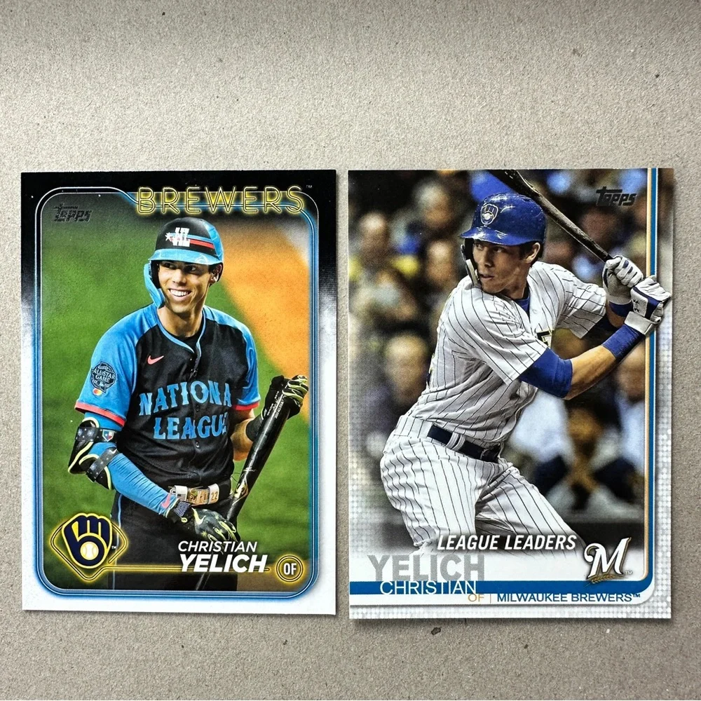 Christian Yelich/Brice Turang w/ Woodruff aces in Brewers lot of 13 - Picture 6 of 13